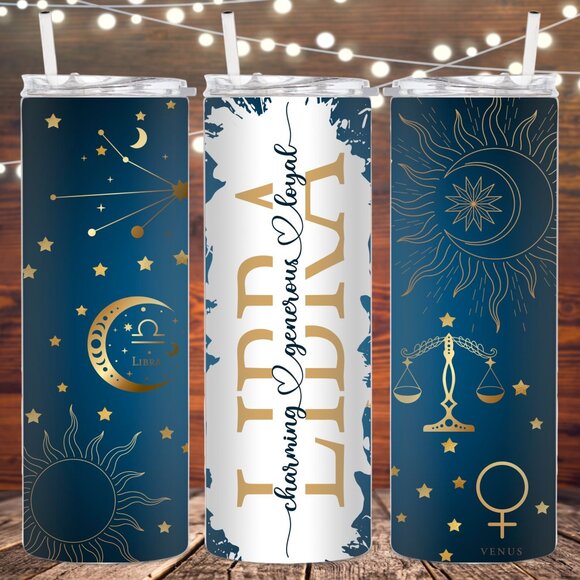 Eclectic Wallflower Other - Libra Zodiac Sign Stainless Steel Insulated tumbler